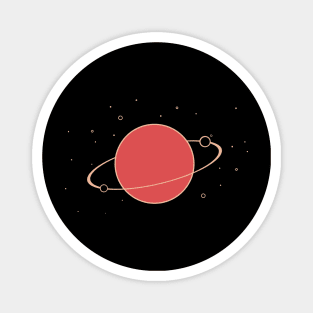 The red ringed planet Magnet